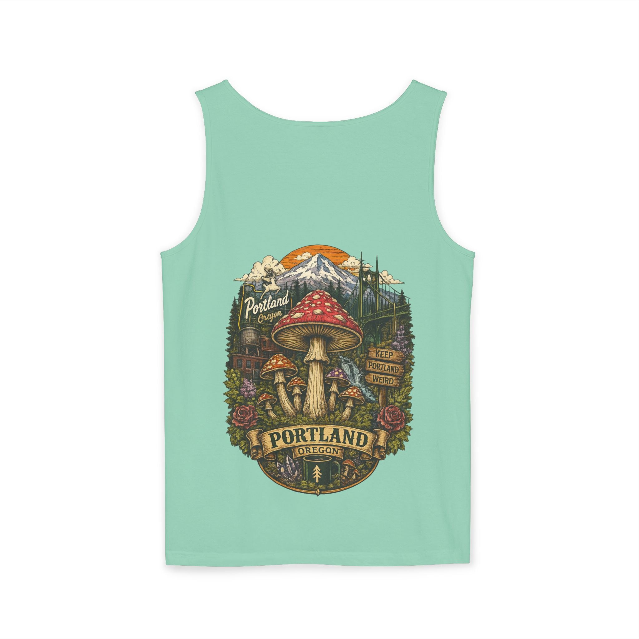 Mushroom Tank Top — Psychedelic & Portland Forest Graphic Tank