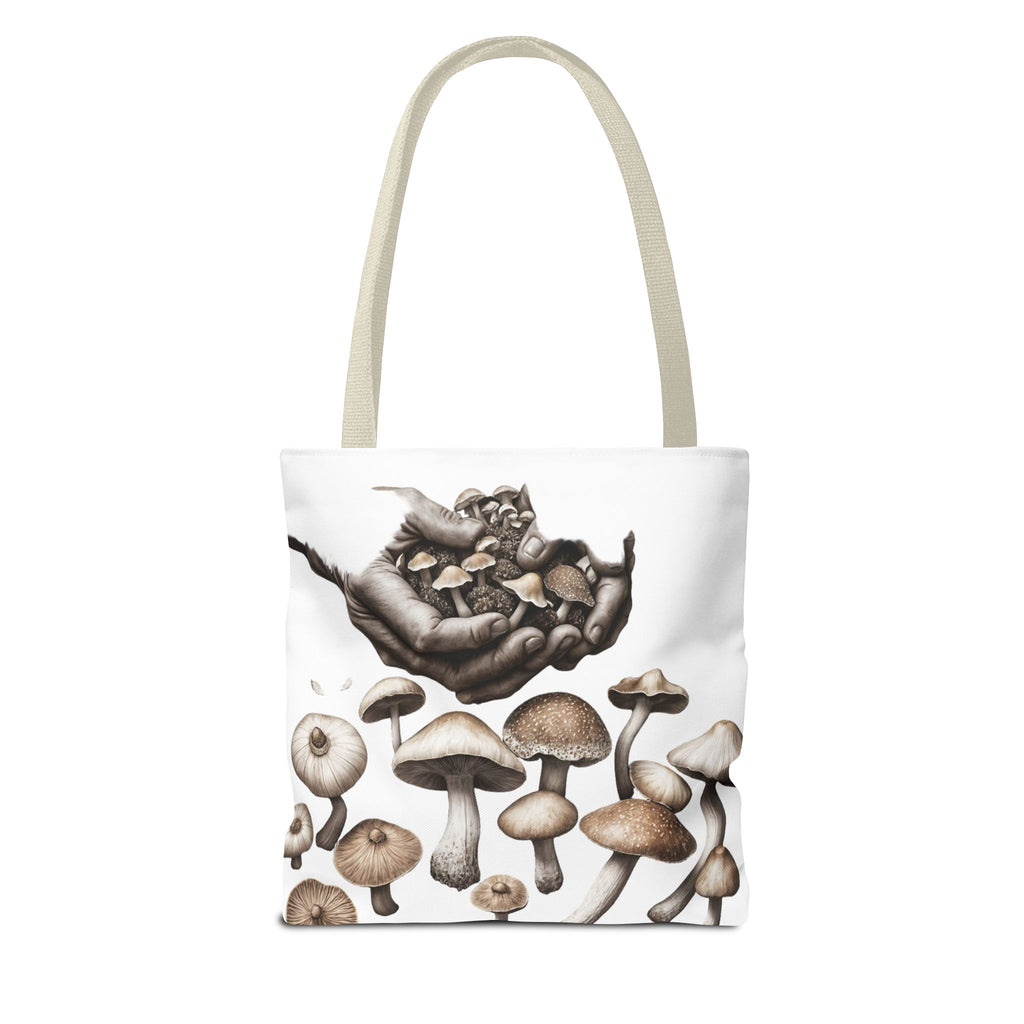 👐 “Harvested by Hand” Mushroom Tote – Carry Nature’s Story 🍄