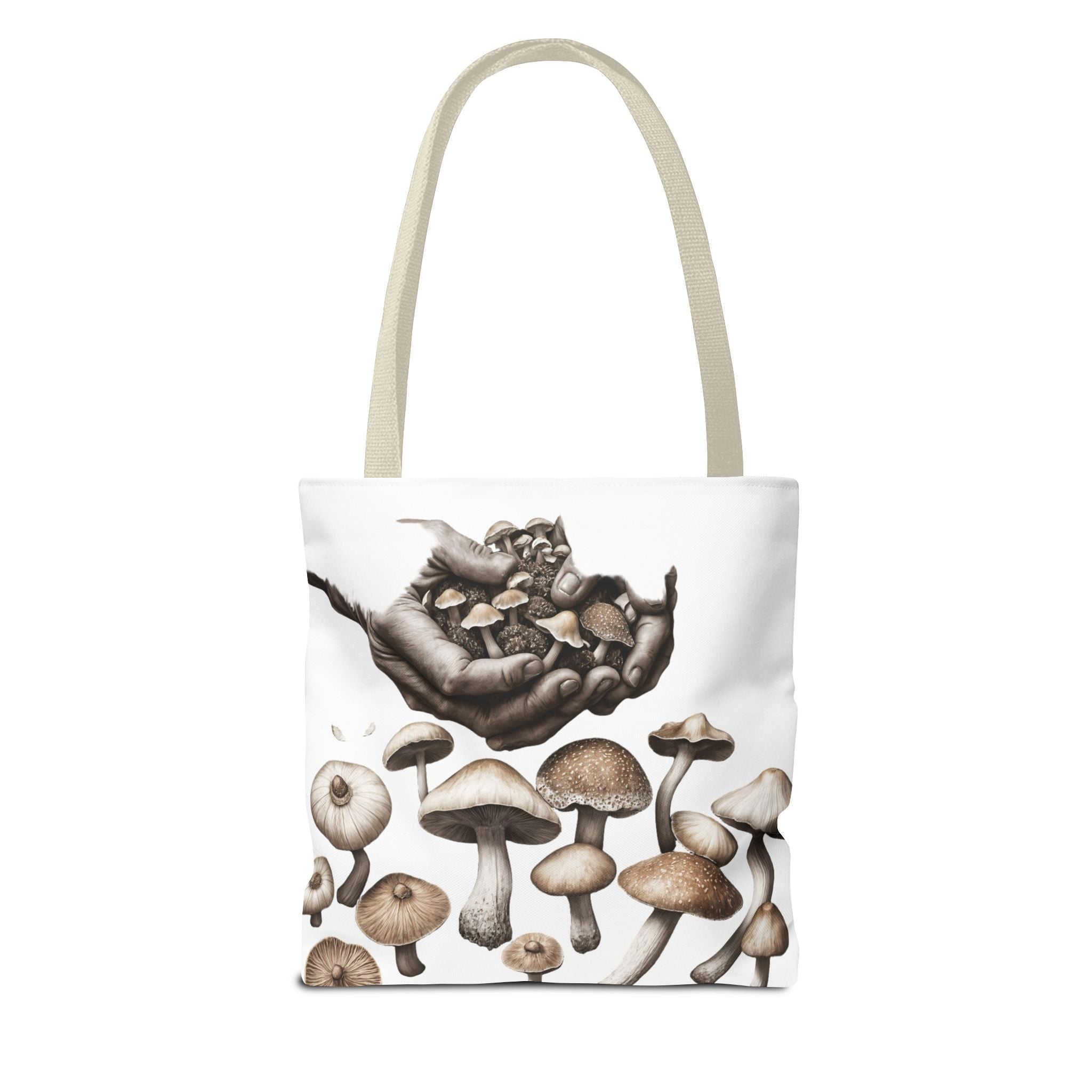 👐 “Harvested by Hand” Mushroom Tote – Carry Nature’s Story 🍄