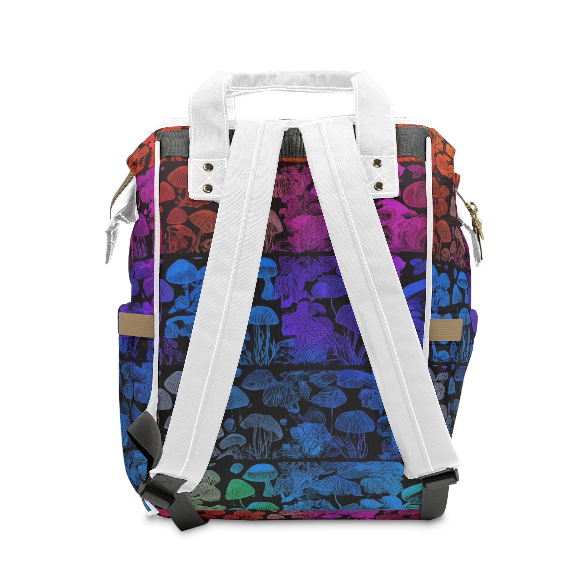 🍼🍄 “Spores & Sippy Cups” Diaper Backpack 🌈🧷