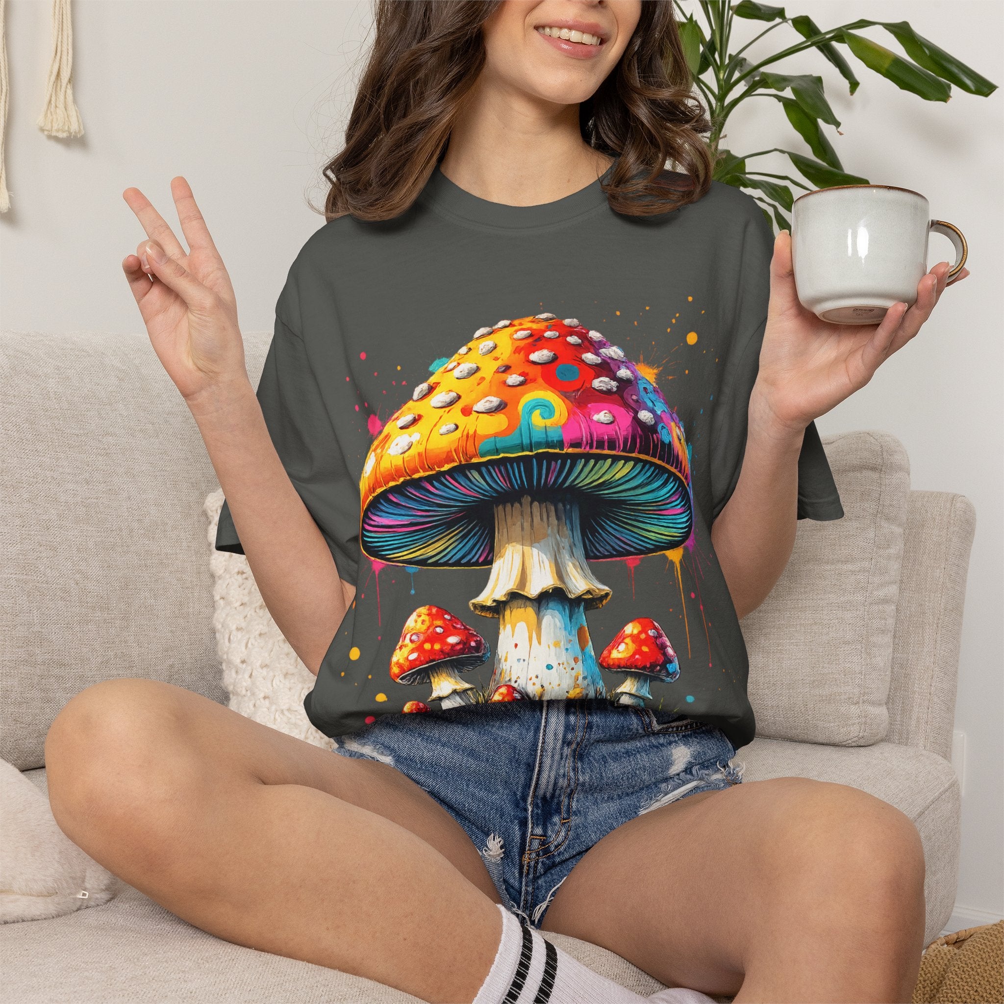 Lake Oswego Mushroom T-Shirt — Vintage Nature & Psychedelic Fungi Design