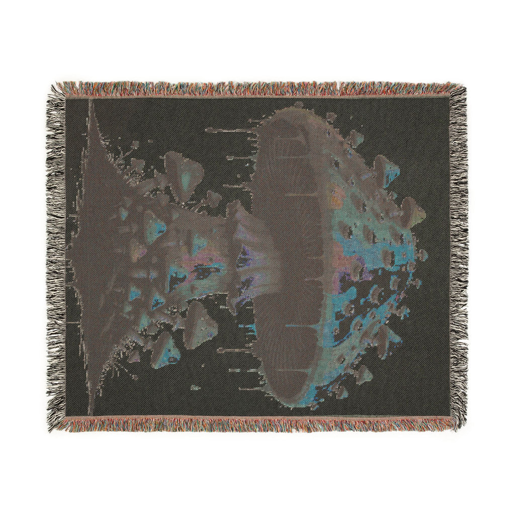 Woven Blanket — Surreal Floating Island Tapestry Throw