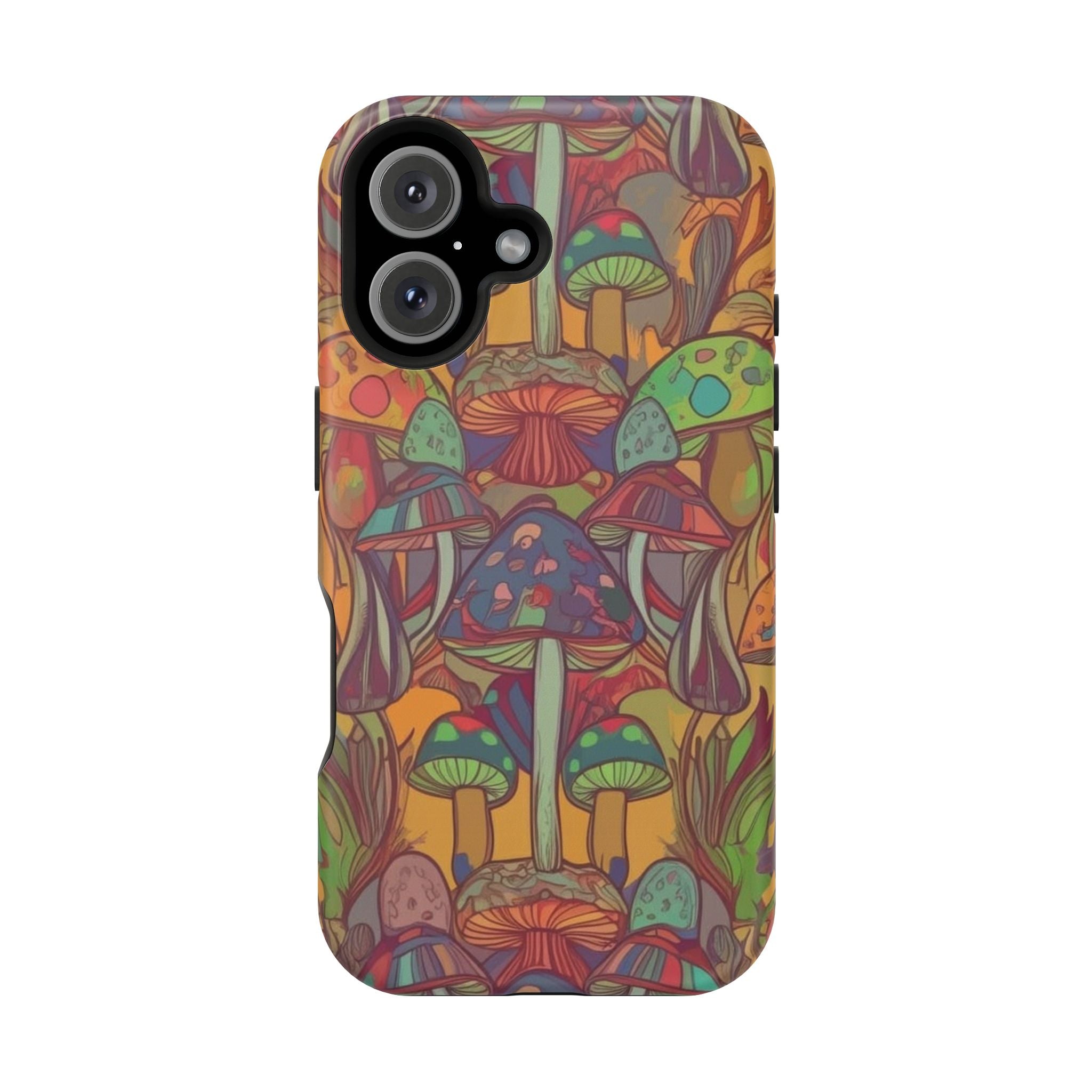 Mushroom Grove Impact-Resistant Case, Unique Phone Cover for Nature Lovers, Mushroom Art Gifts, Phone Accessories for Festivals, [...]
