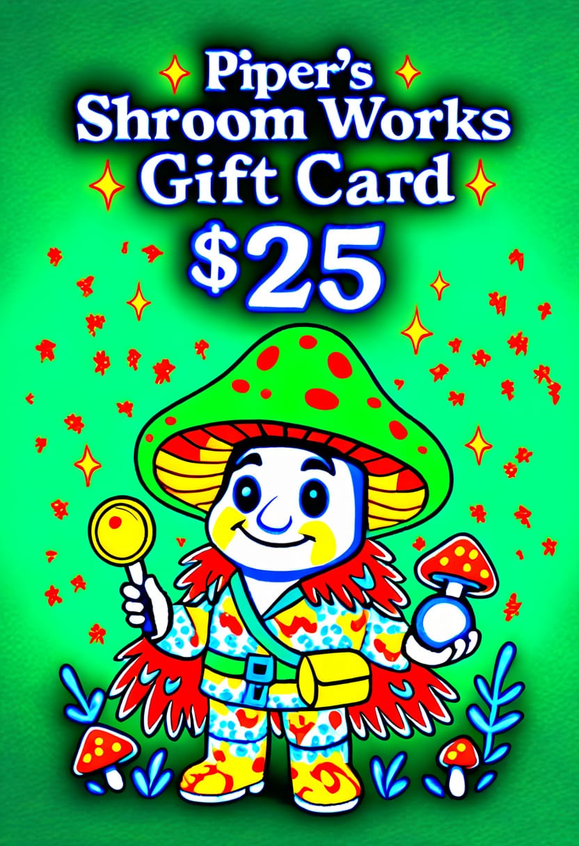 🌿💚Piper's Shroom Works $ 25.00 Gift Card 🍄✨