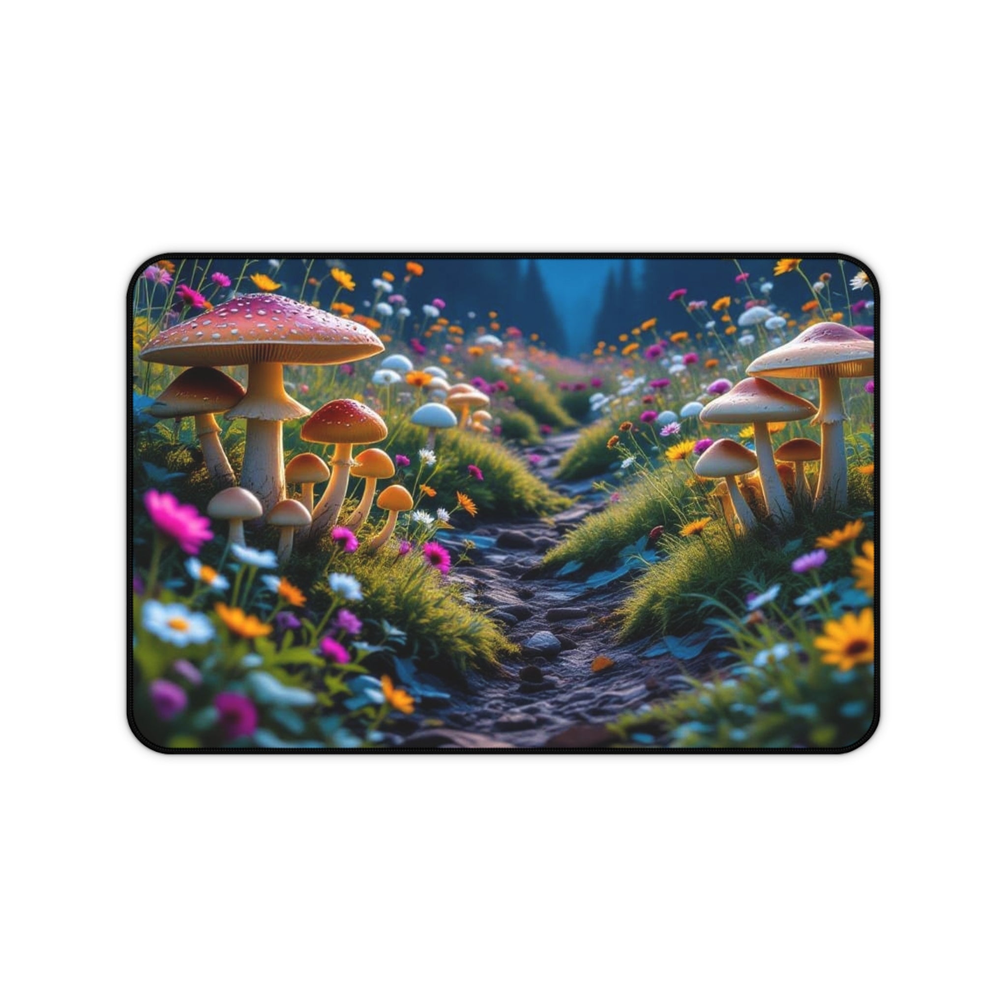 🍄 “Mystic Path” Mushroom Garden Mouse Pad – Make Every Click Magical