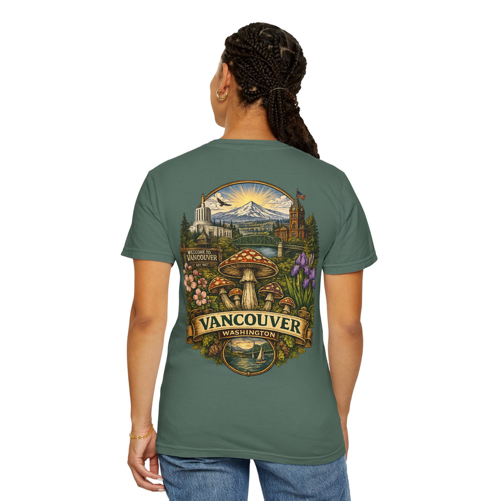 Lake Oswego Mushroom T-Shirt — Vintage Nature & Psychedelic Fungi Design
