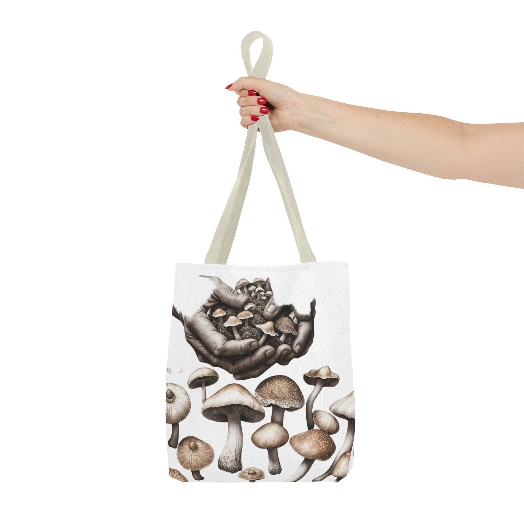 👐 “Harvested by Hand” Mushroom Tote – Carry Nature’s Story 🍄