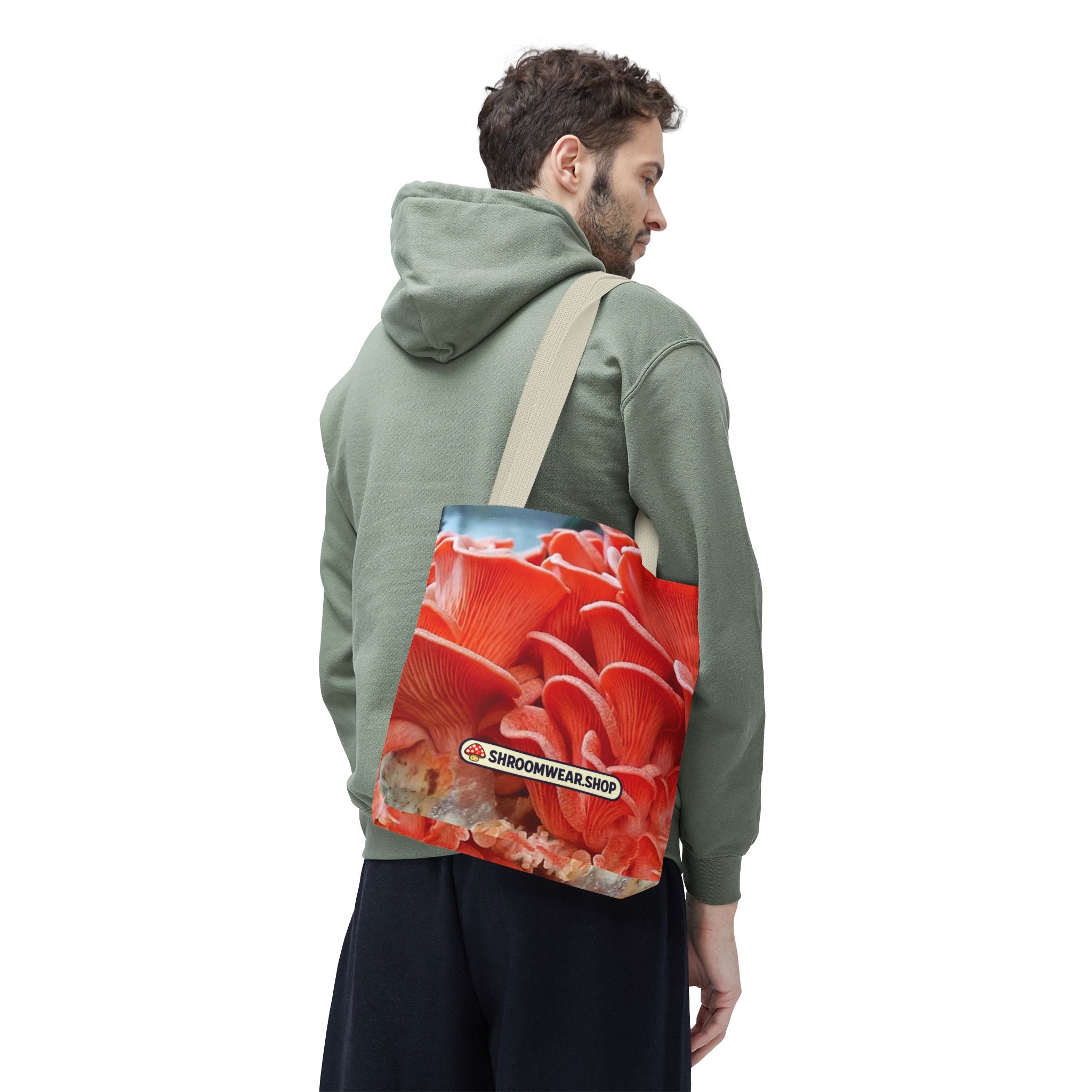 Bag: Mushroom Print Tote Bag – All-Over-Print Canvas Tote