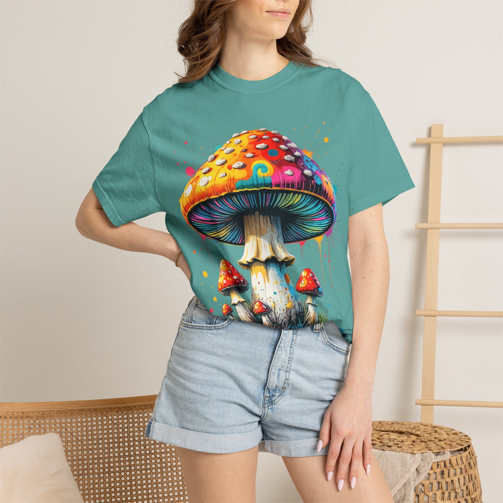 Lake Oswego Mushroom T-Shirt — Vintage Nature & Psychedelic Fungi Design
