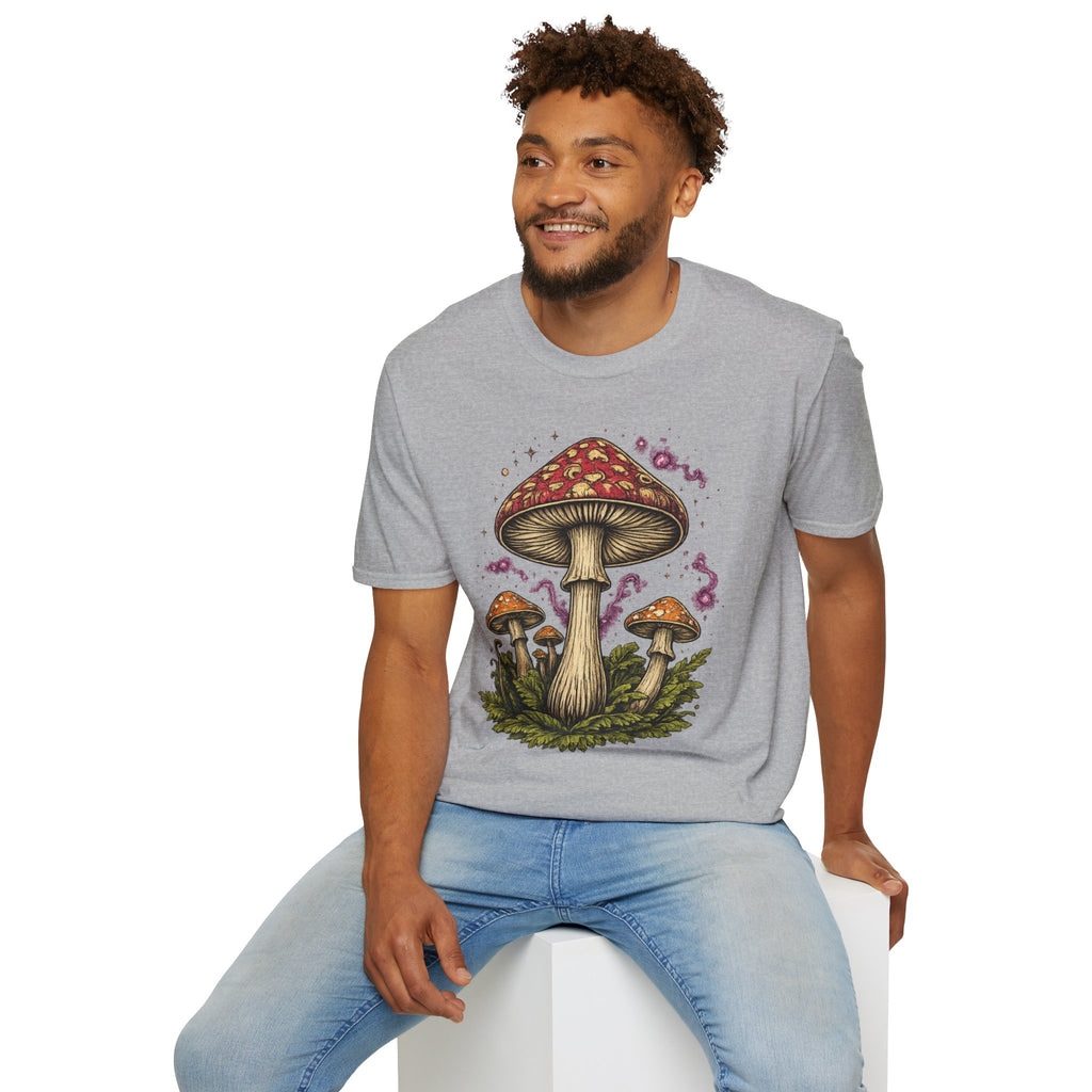 Mushroom Magic T-Shirt — Vintage Red Toadstool Illustration