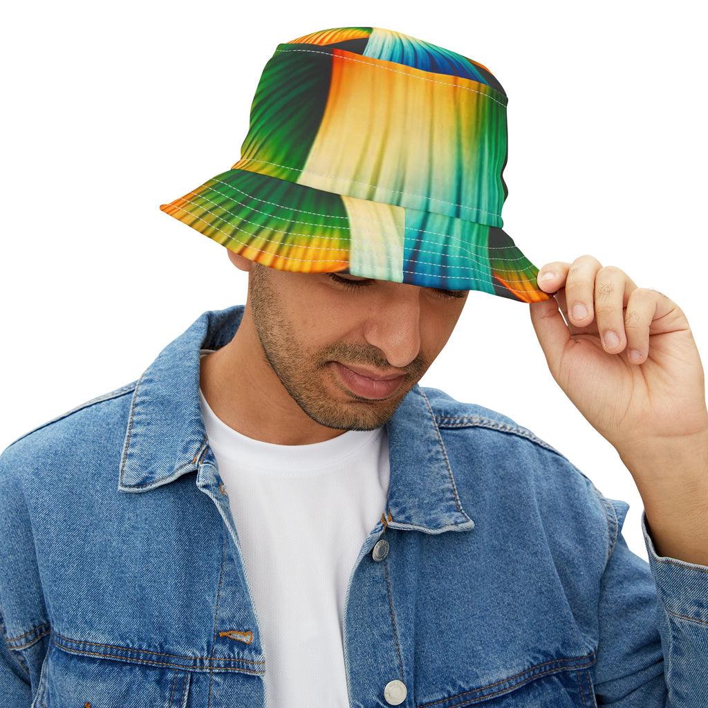 Tie-Dye Color Burst Bucket Hat — Vibrant Festival Sun Hat