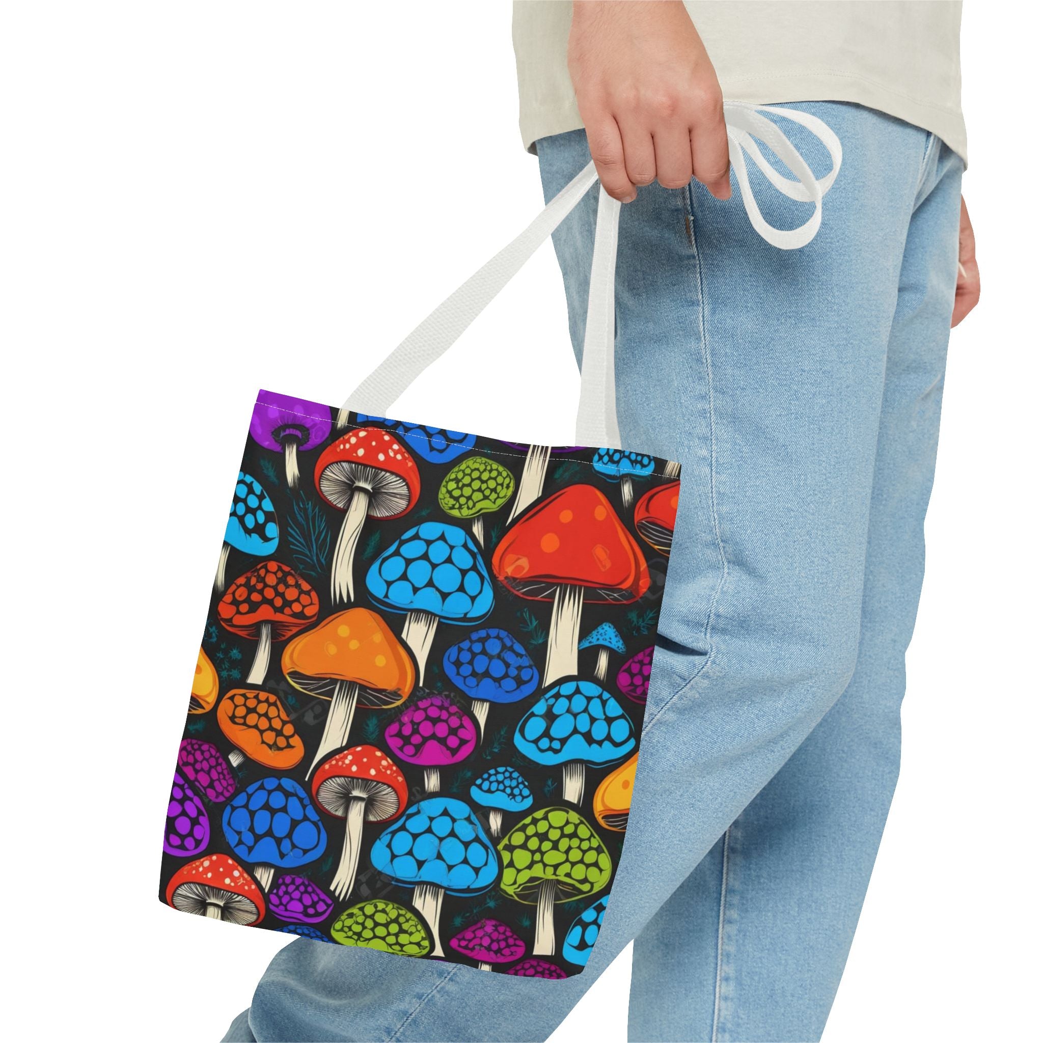 🌈 Color Pop Mushroom Tote – Carry Bold, Live Bright 🍄👜