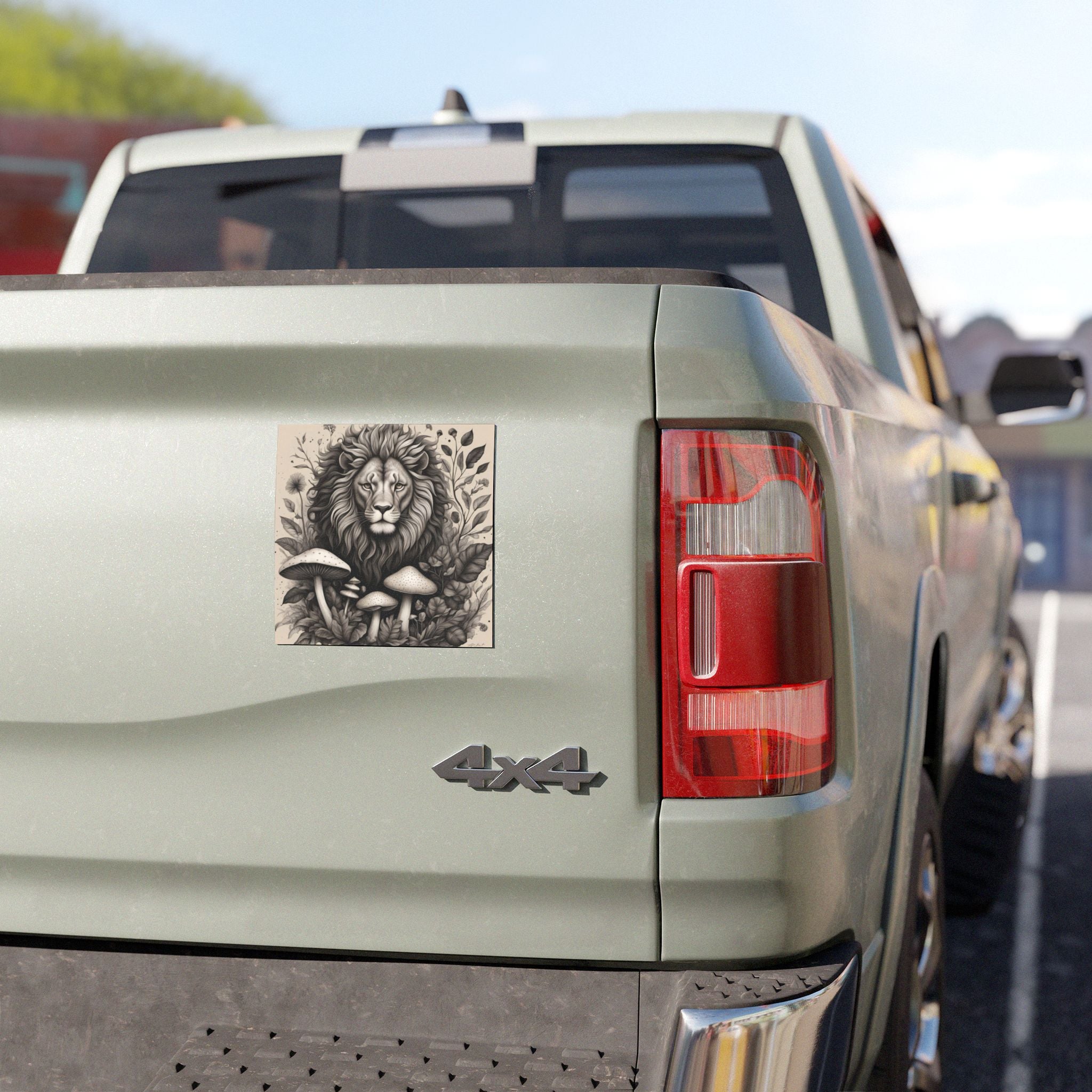 🦁🍄 "Mycelium Majesty on Board" 🍄🦁 Car Magnets