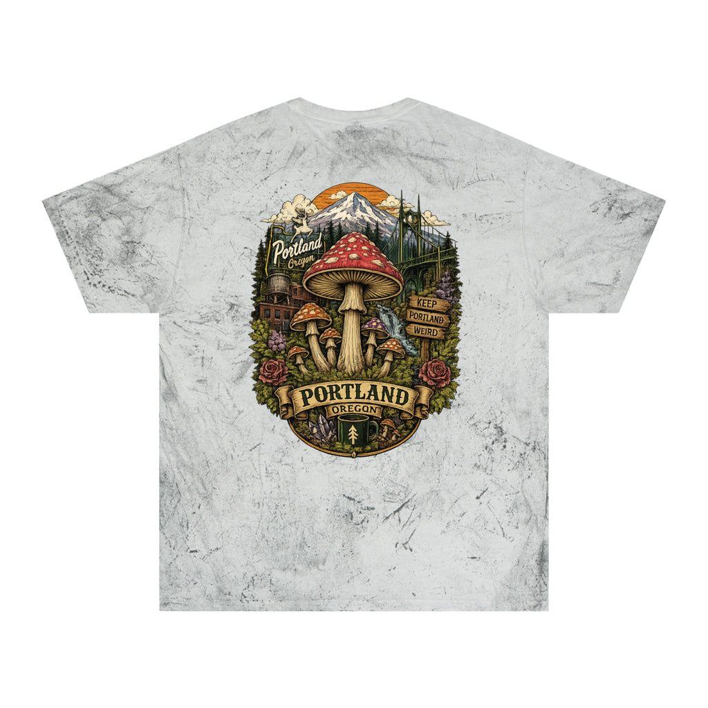 City: Portland Mushroom Vintage T-Shirt