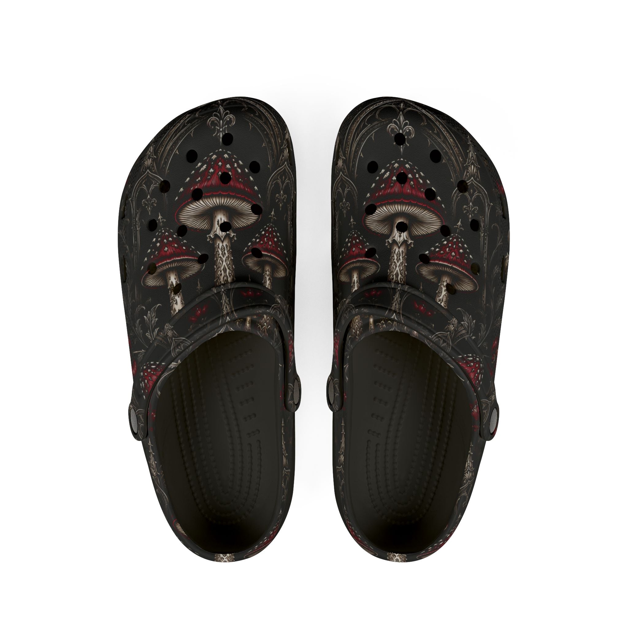 Mushroom Forest Clog — Psychedelic Red Toadstool EVA Foam Shoes
