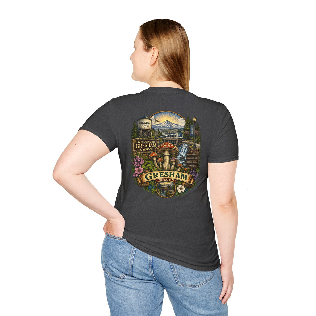 Psychedelic Mushroom Graphic T-Shirt — Red Amanita Illustration