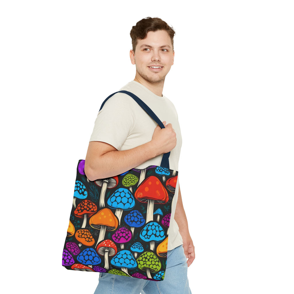 🌈 Color Pop Mushroom Tote – Carry Bold, Live Bright 🍄👜