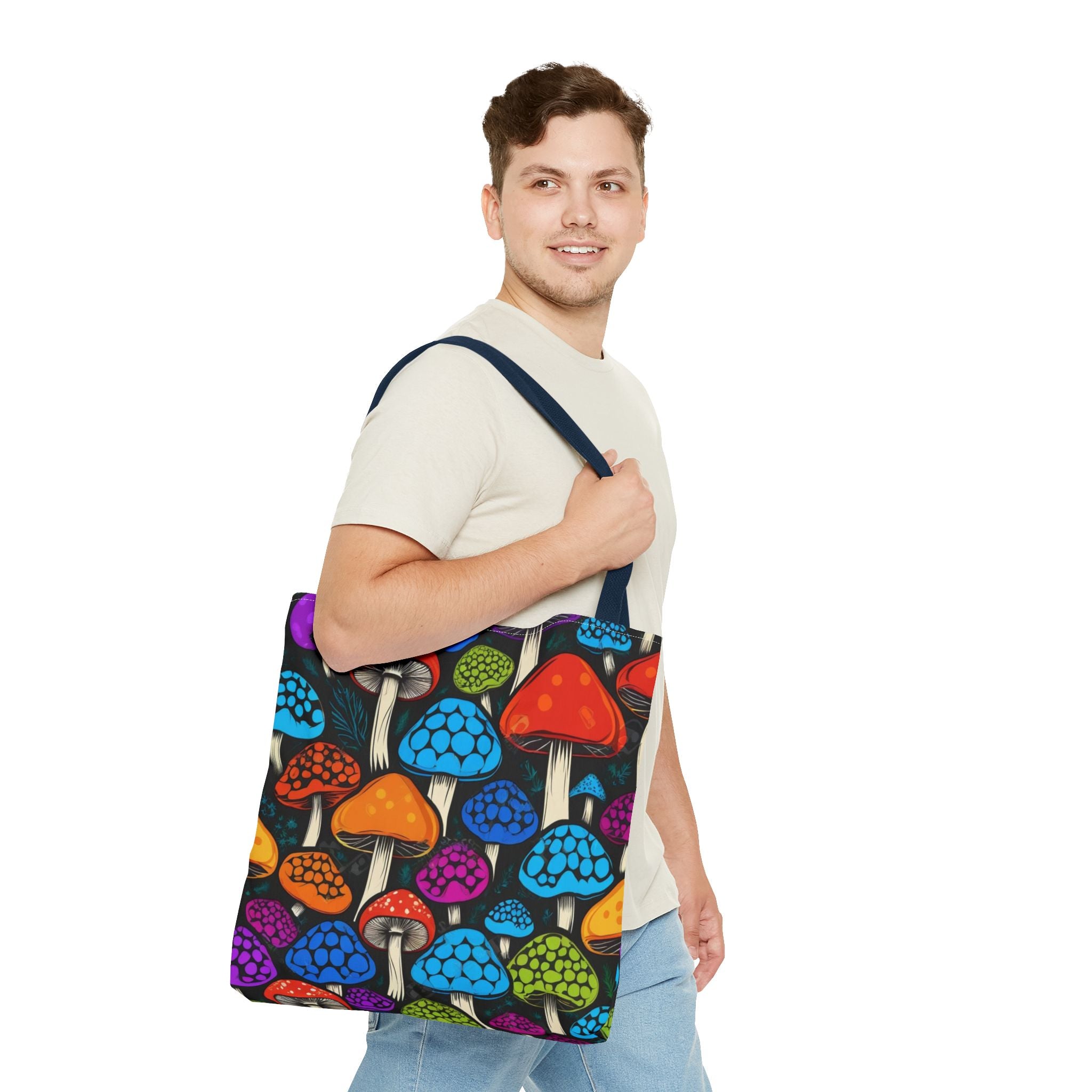 🌈 Color Pop Mushroom Tote – Carry Bold, Live Bright 🍄👜