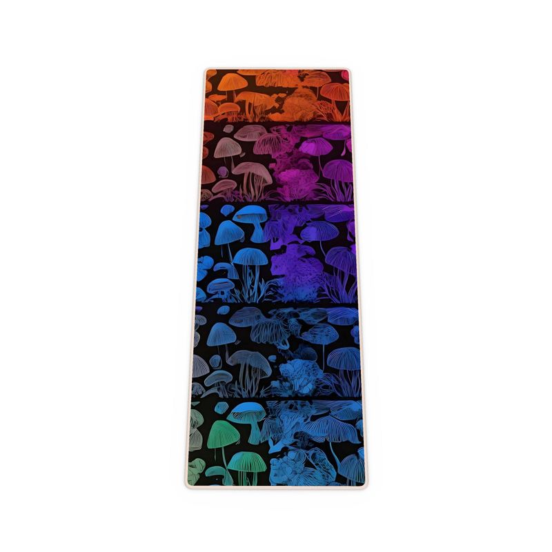 Custom Mushroom Design Yoga Mat
