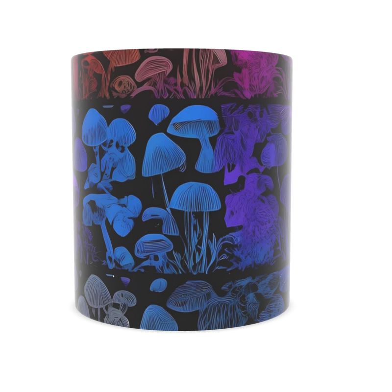 Custom Mushroom Print Bone China Mug