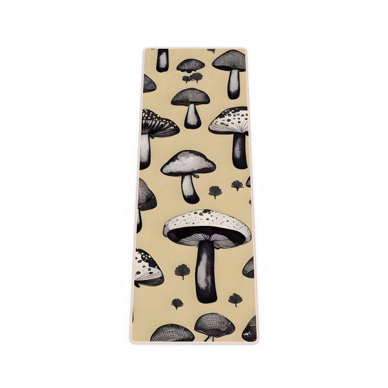 Custom Mushroom Print Yoga Mat