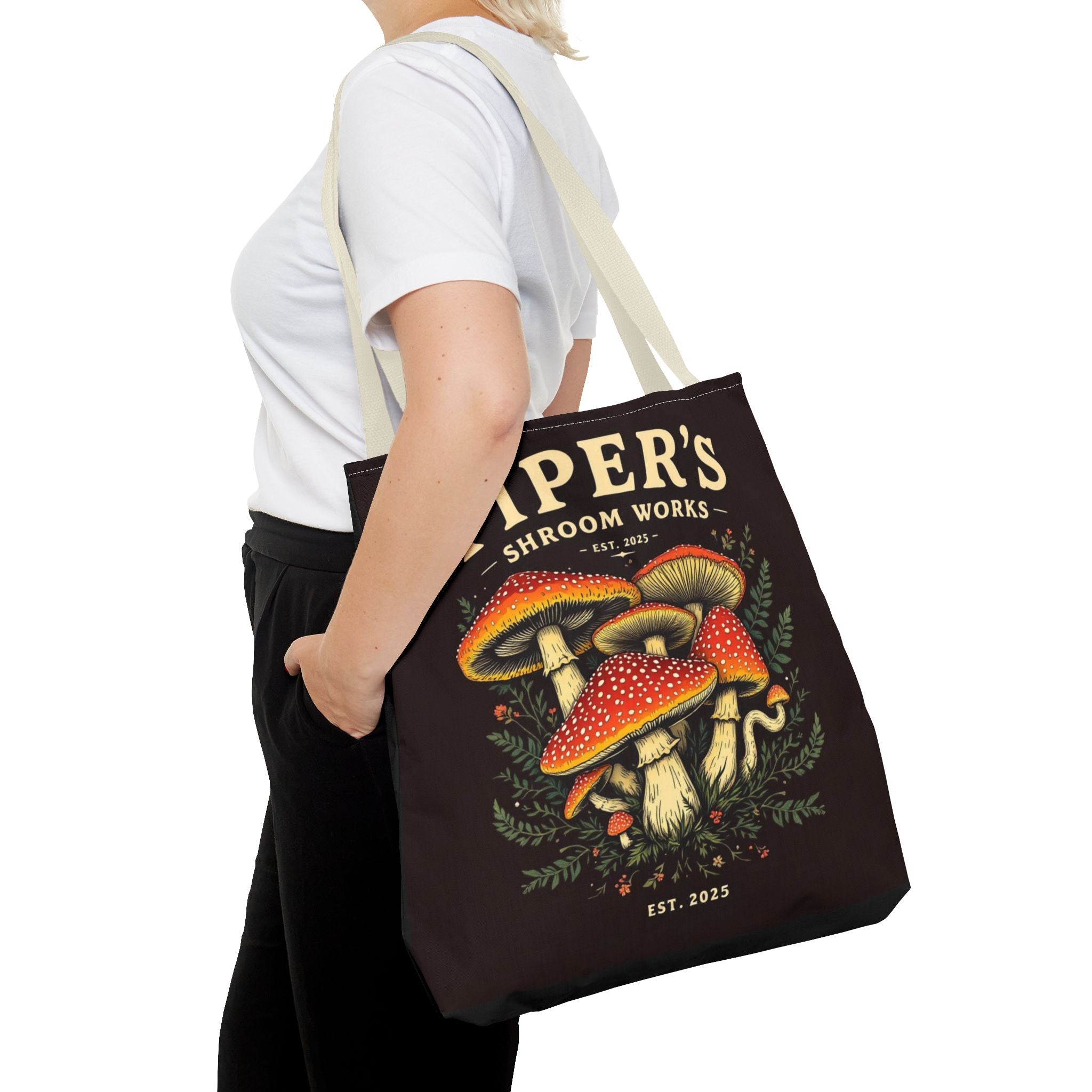 🍄 Piper’s Shroom Works Tote – Where Style Meets the Wild 🌿