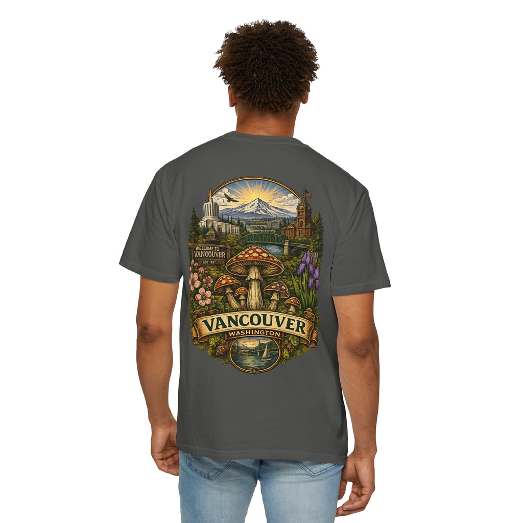 Lake Oswego Mushroom T-Shirt — Vintage Nature & Psychedelic Fungi Design