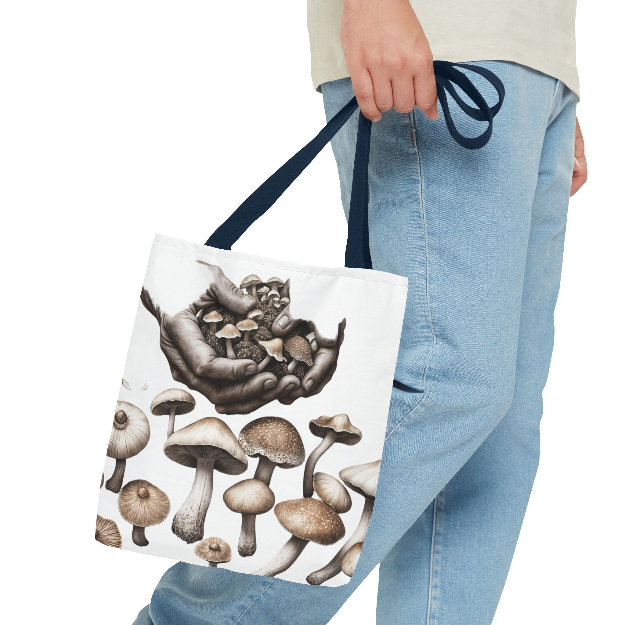 👐 “Harvested by Hand” Mushroom Tote – Carry Nature’s Story 🍄