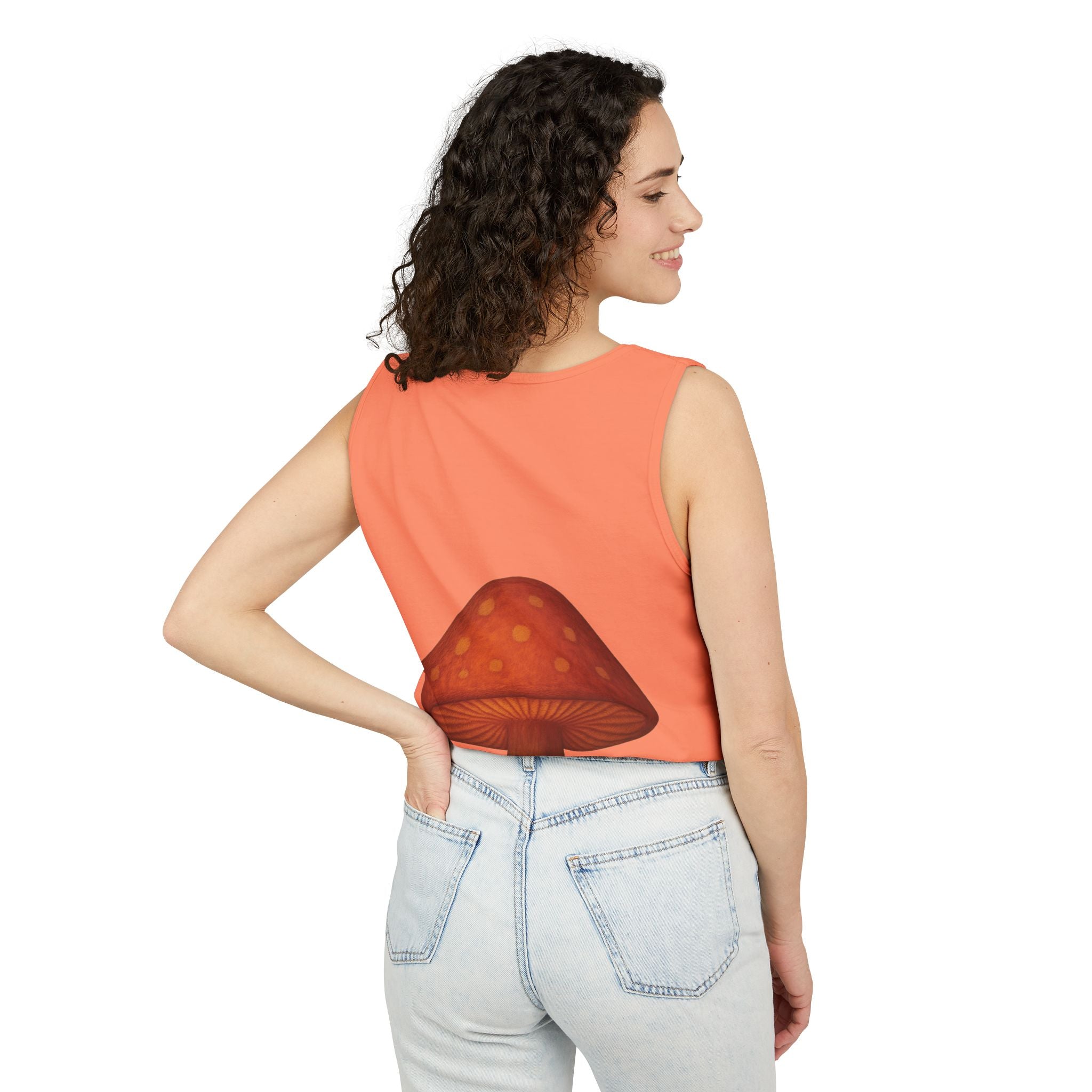 Portland Mushroom Tank Top — Vintage Forest Travel Graphic
