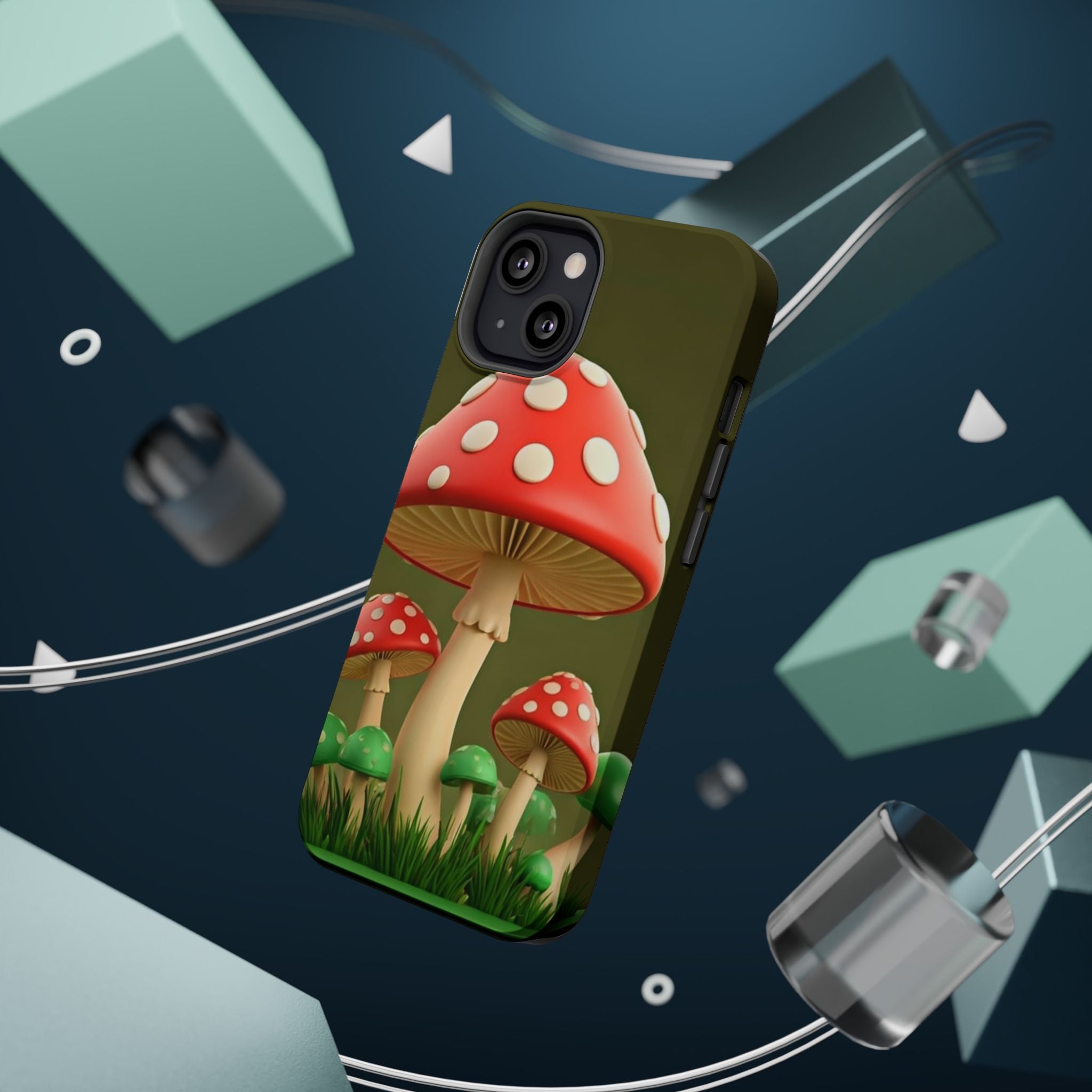 🍄🔥Golden Glow Mushroom Phone Case – Nature Meets Radiance" 🍄✨📱