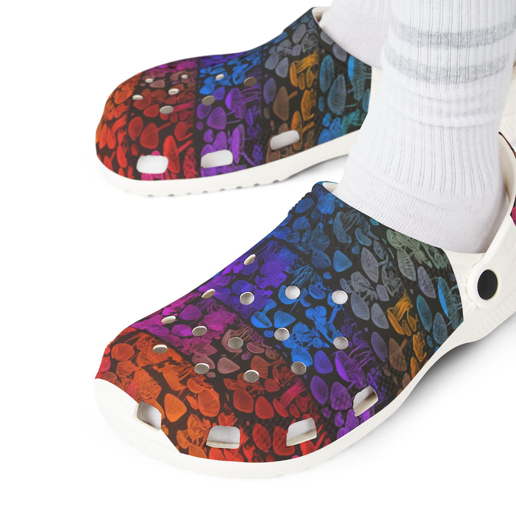 Colorburst Dot EVA Foam Clogs — Lightweight Slip-On Garden Shoes