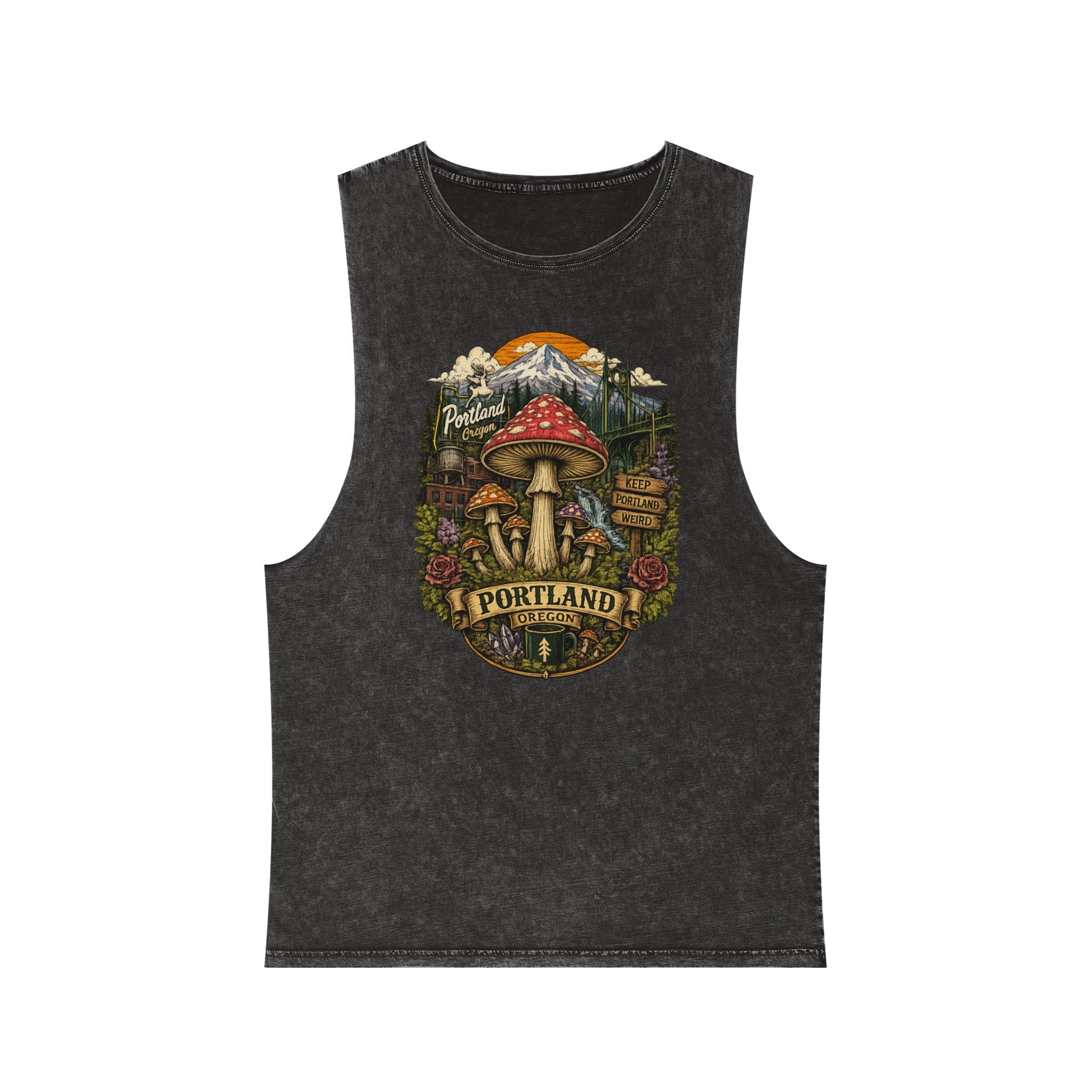 Portland Mushroom Graphic Tank