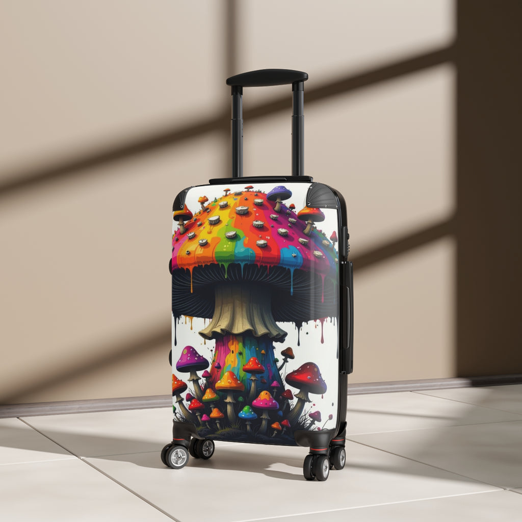 Valise psychédélique champignon arc-en-ciel – Bagage cabine coloré