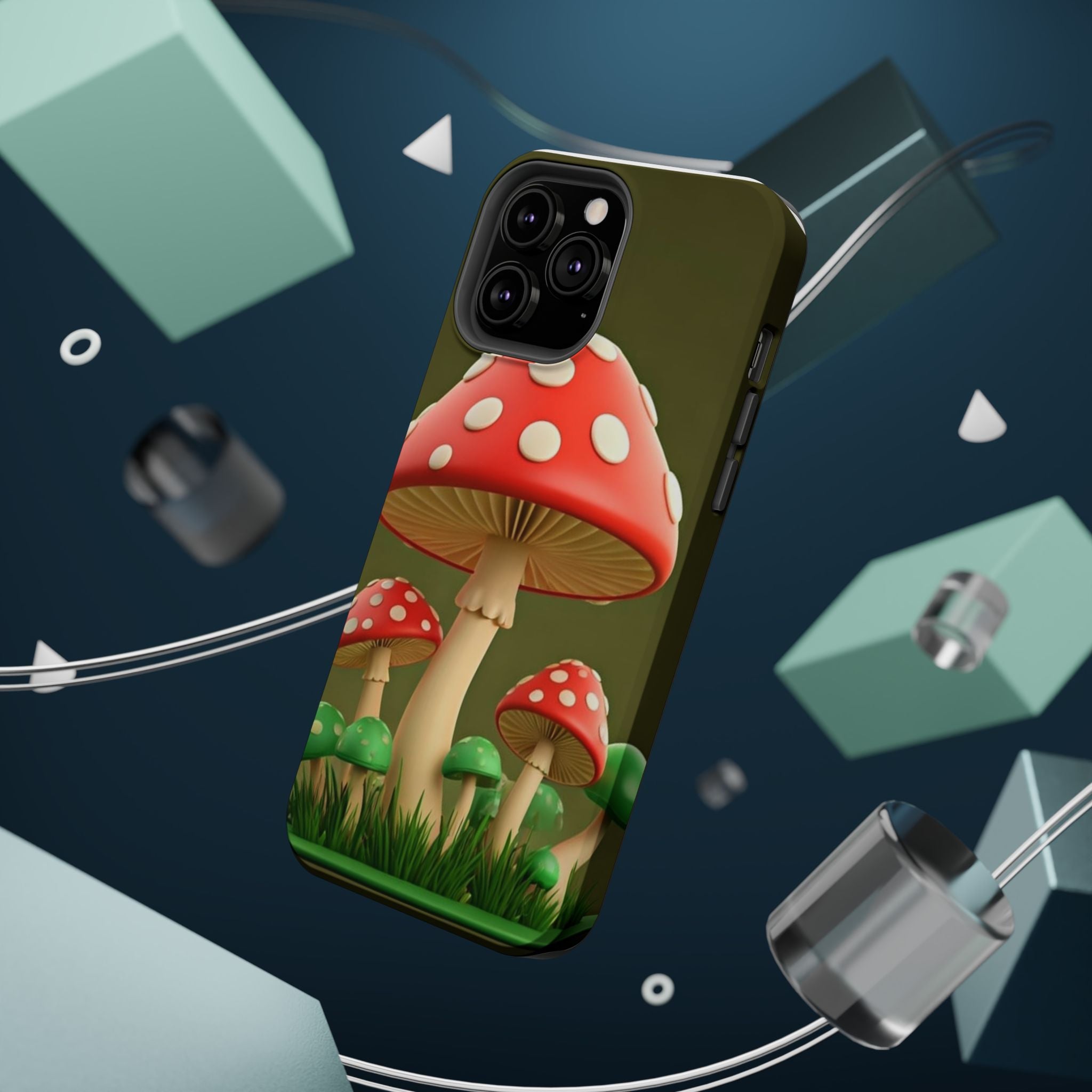 🍄🔥Golden Glow Mushroom Phone Case – Nature Meets Radiance" 🍄✨📱