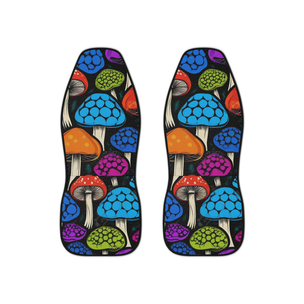 🍄 Rainbow Shroom Pop Seat Covers 🌈