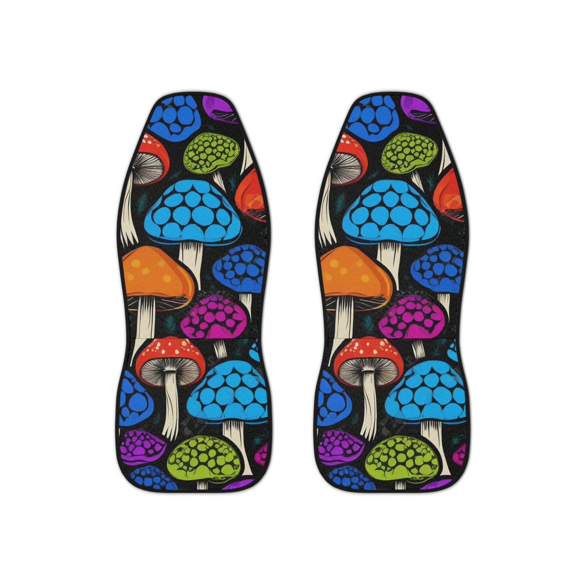 🍄 Rainbow Shroom Pop Seat Covers 🌈