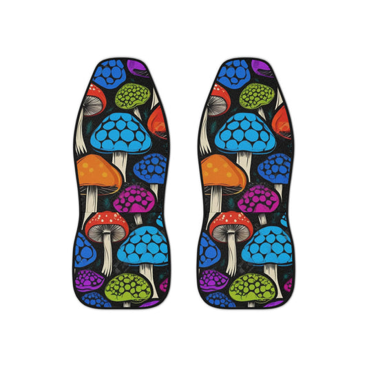 🍄 Rainbow Shroom Pop Seat Covers 🌈