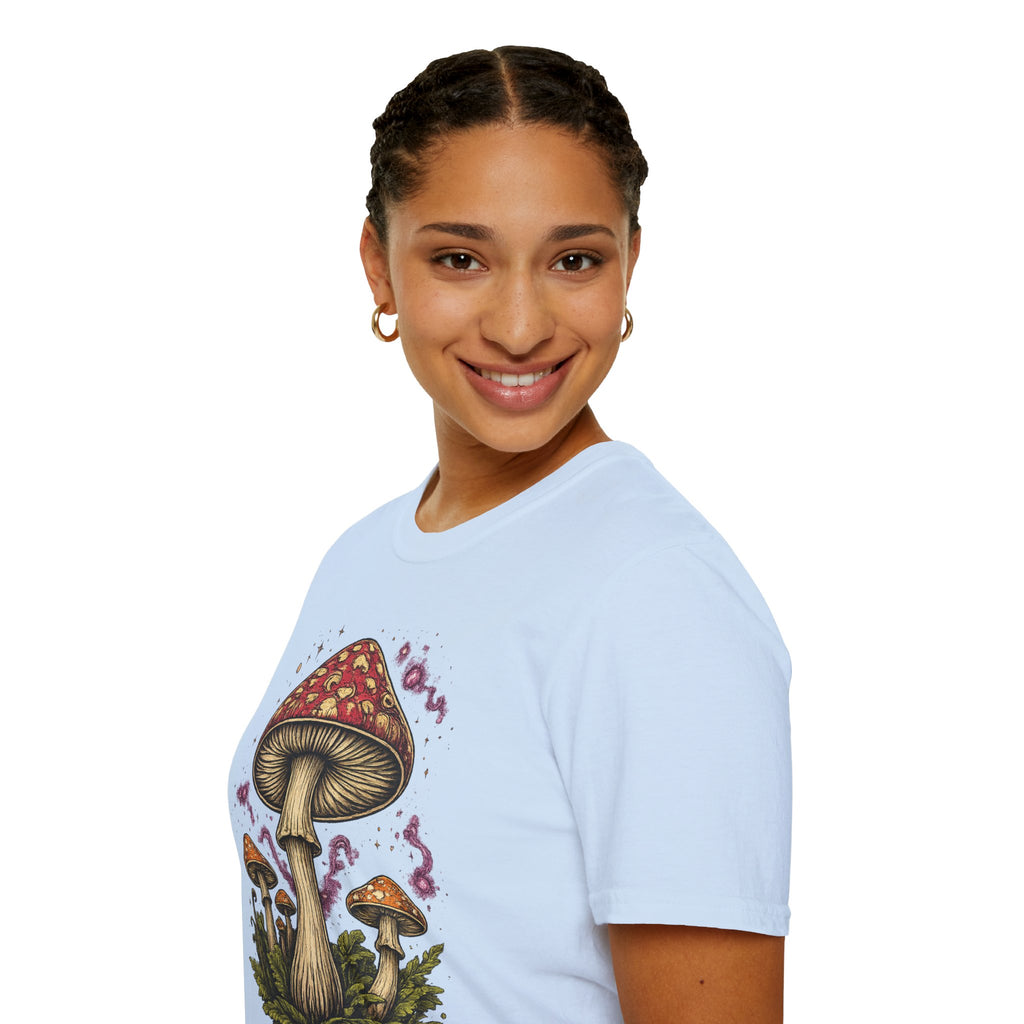 Mushroom Magic T-Shirt — Vintage Red Toadstool Illustration