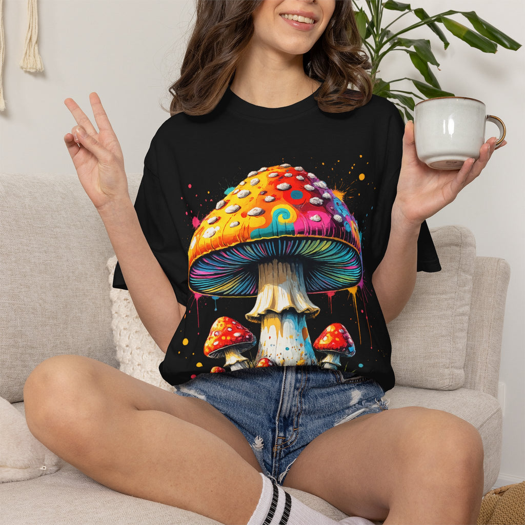 Lake Oswego Mushroom T-Shirt — Vintage Nature & Psychedelic Fungi Design