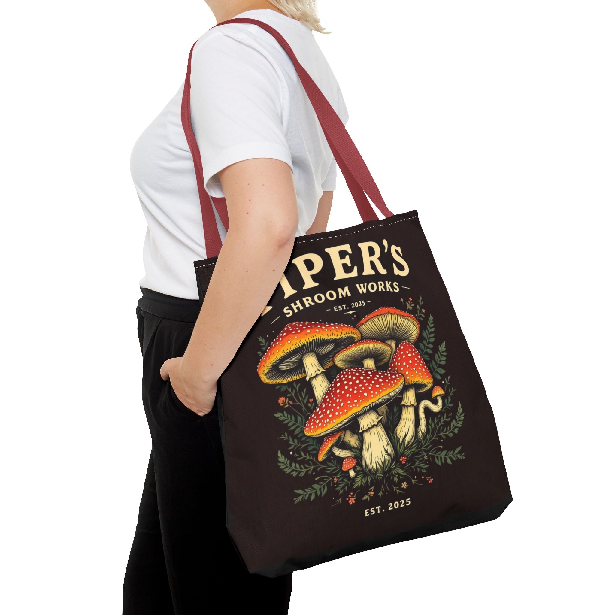 🍄 Piper’s Shroom Works Tote – Where Style Meets the Wild 🌿