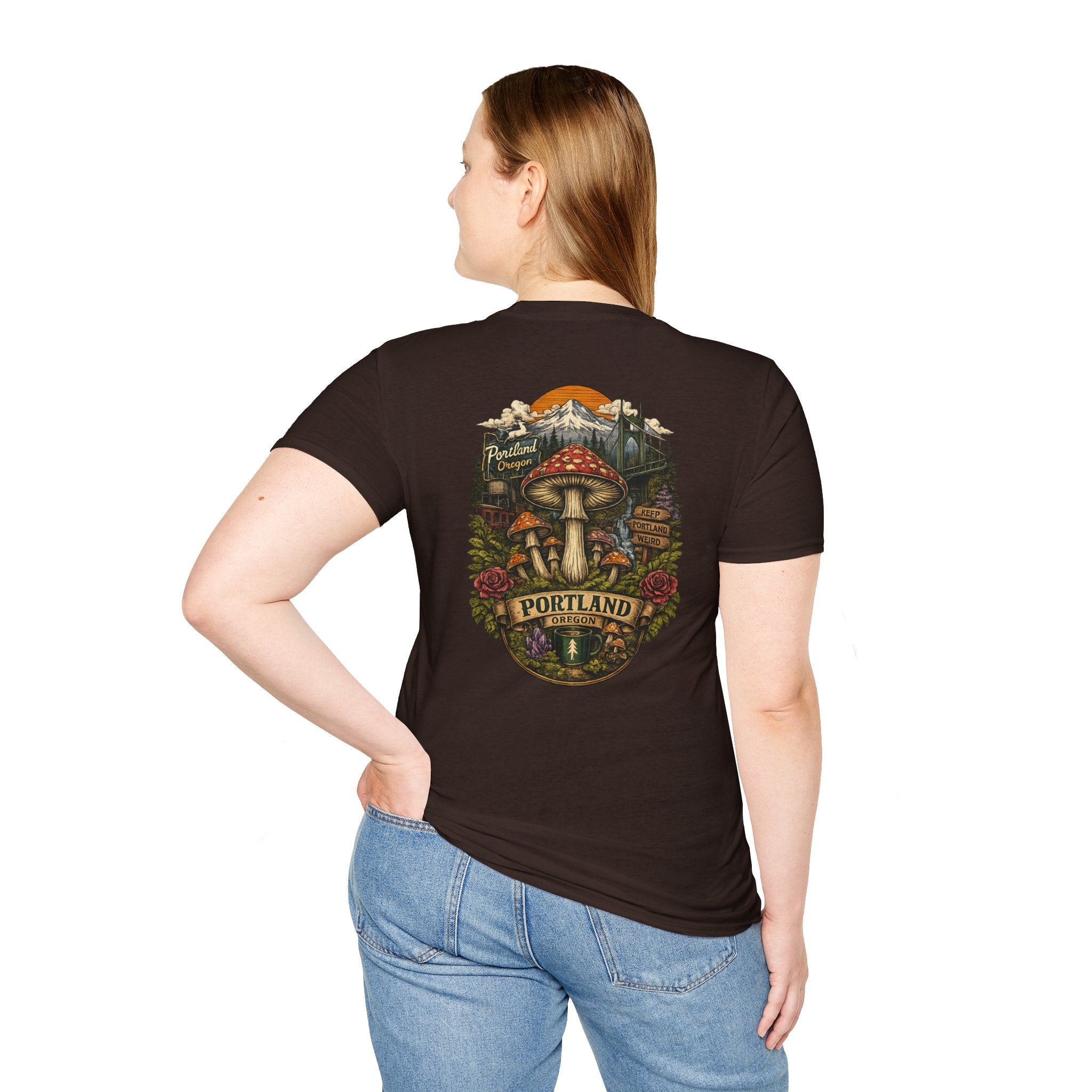 Mushroom Magic T-Shirt — Vintage Red Toadstool Illustration