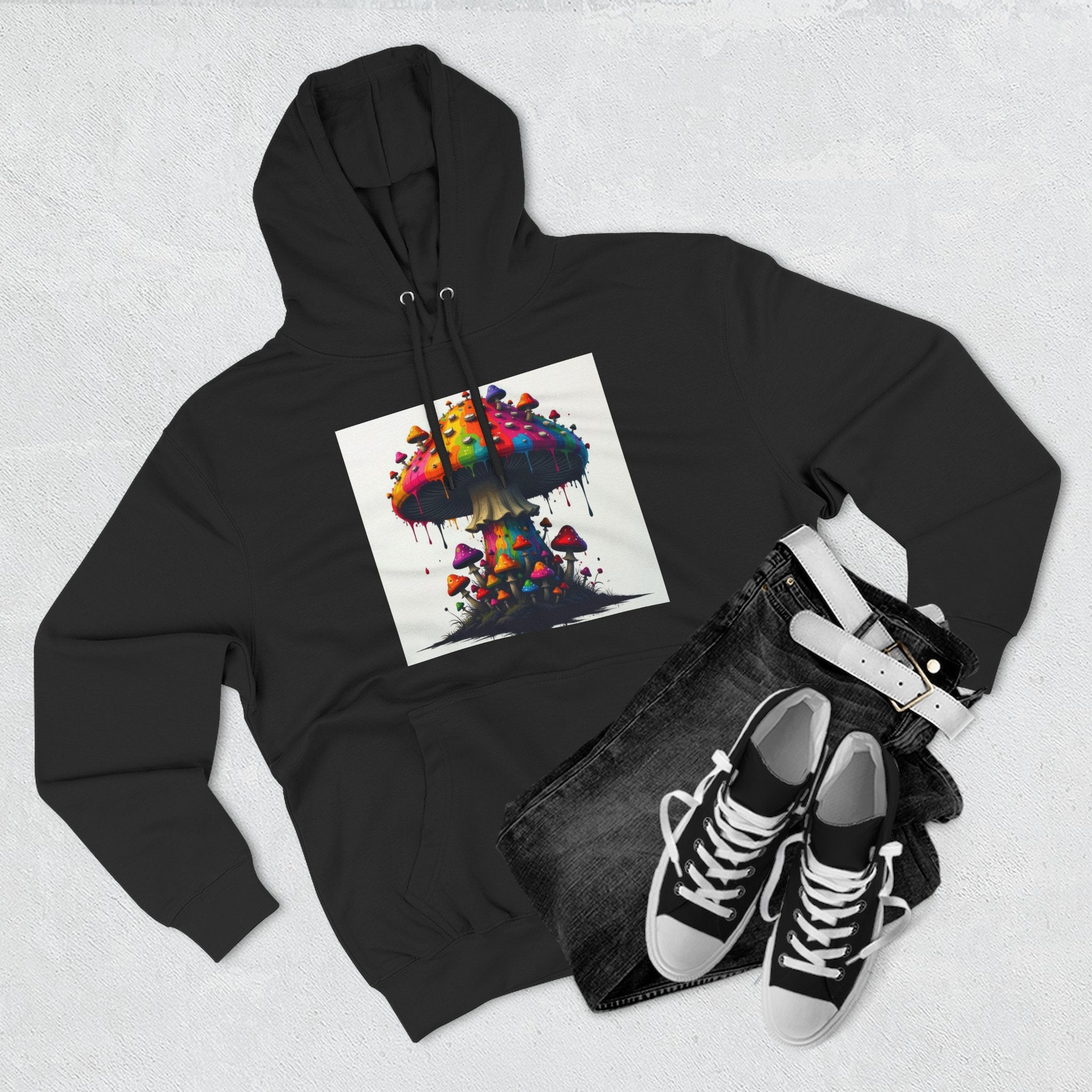 Shroom Works Hoodie — Colorful Psychedelic Mushroom Art Pullover