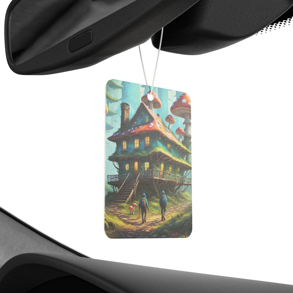 Mushroom Cottage Car Air Freshener — Whimsical Forest Scented Decor