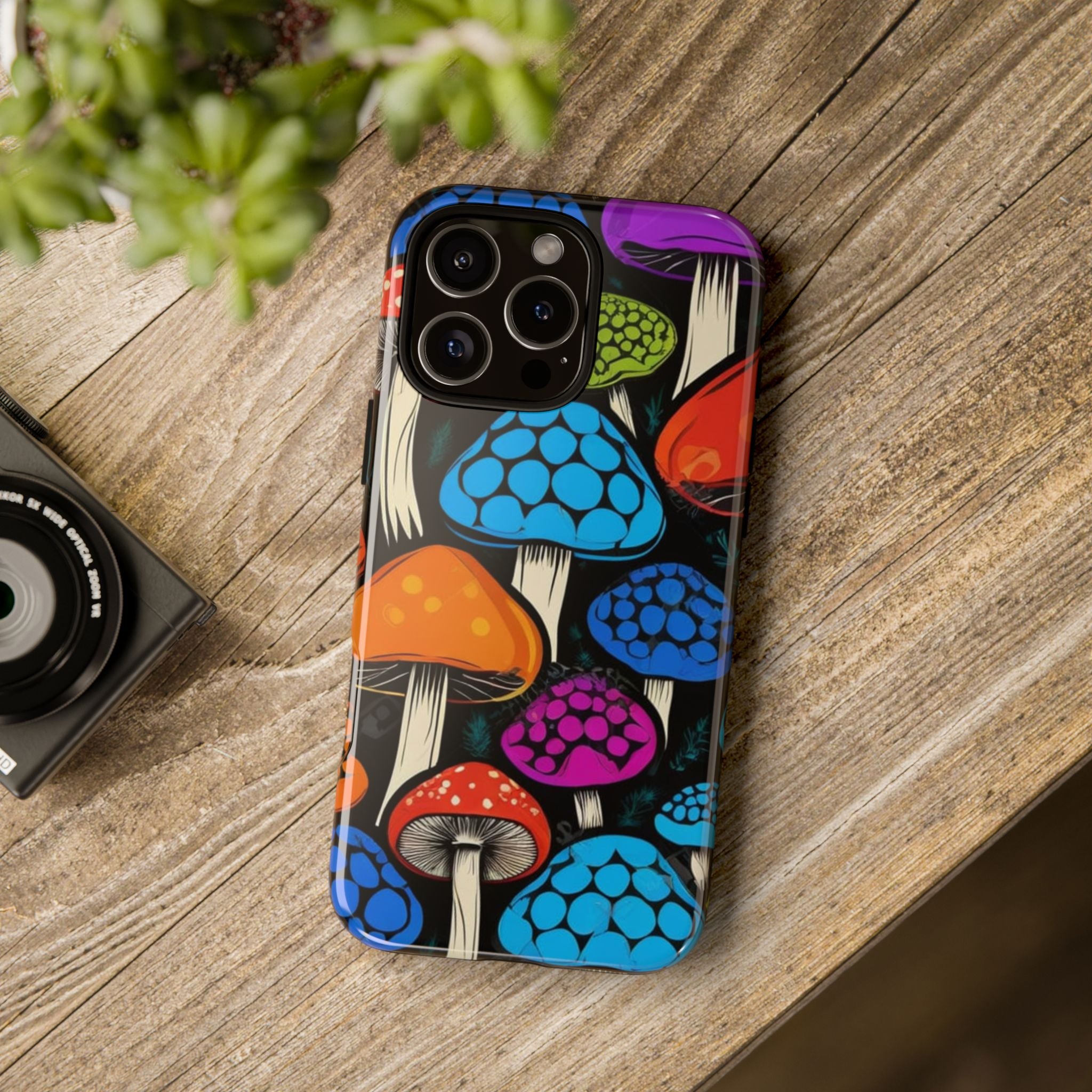 🍄 Shroom Pop iPhone Case – Protect Your Phone in Psychedelic Style 🌈📱