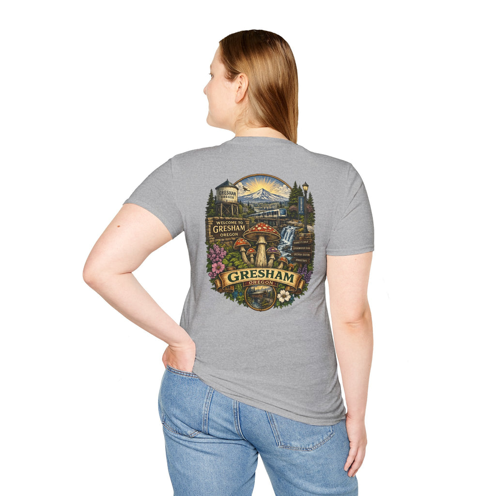 Psychedelic Mushroom Graphic T-Shirt — Red Amanita Illustration