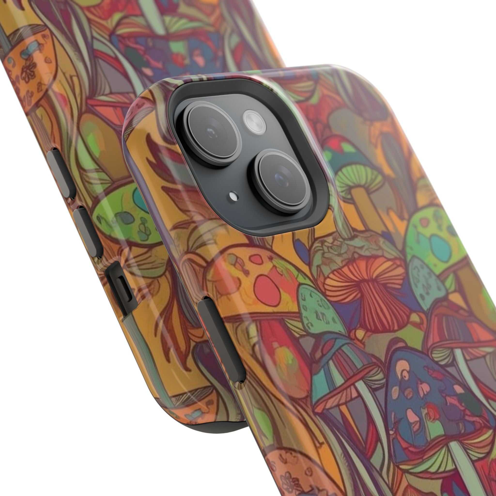 Mushroom Grove Impact-Resistant Case, Unique Phone Cover for Nature Lovers, Mushroom Art Gifts, Phone Accessories for Festivals, [...]