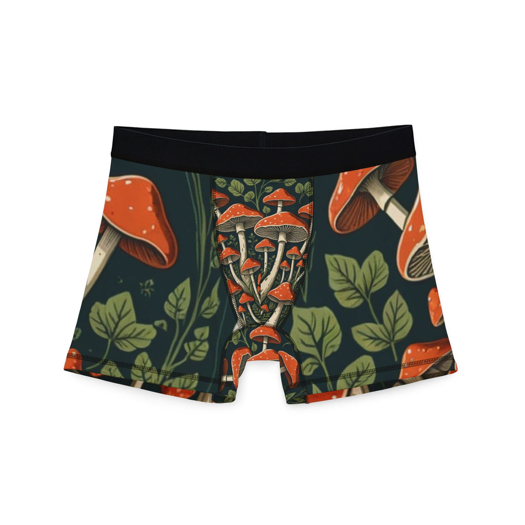 Boxer pour homme Forêt de champignons – Imprimé intégral champignons sombres et mystérieux