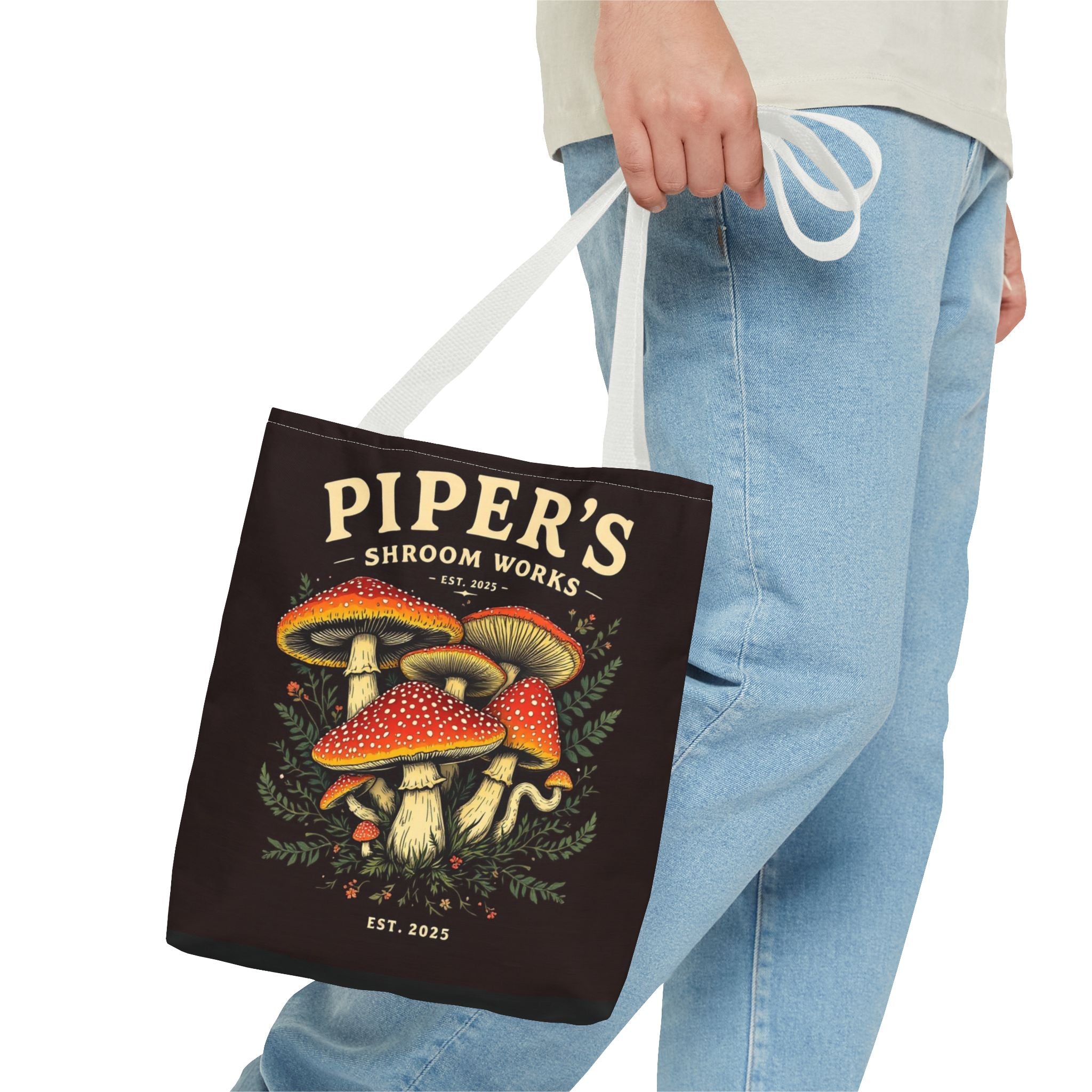 🍄 Piper’s Shroom Works Tote – Where Style Meets the Wild 🌿
