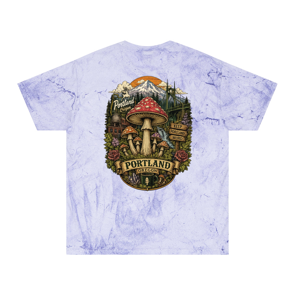 City: Portland Mushroom Vintage T-Shirt