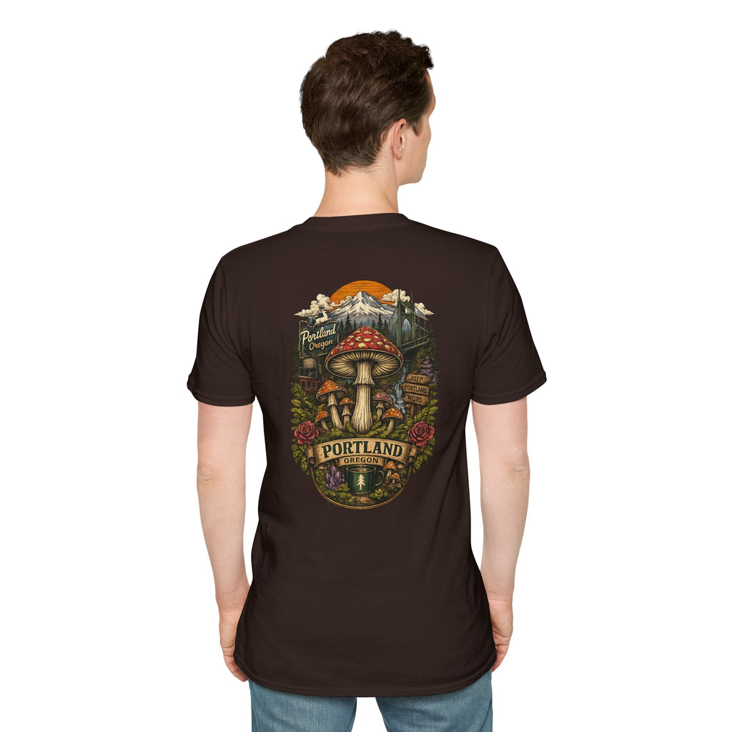 Mushroom Magic T-Shirt — Vintage Red Toadstool Illustration